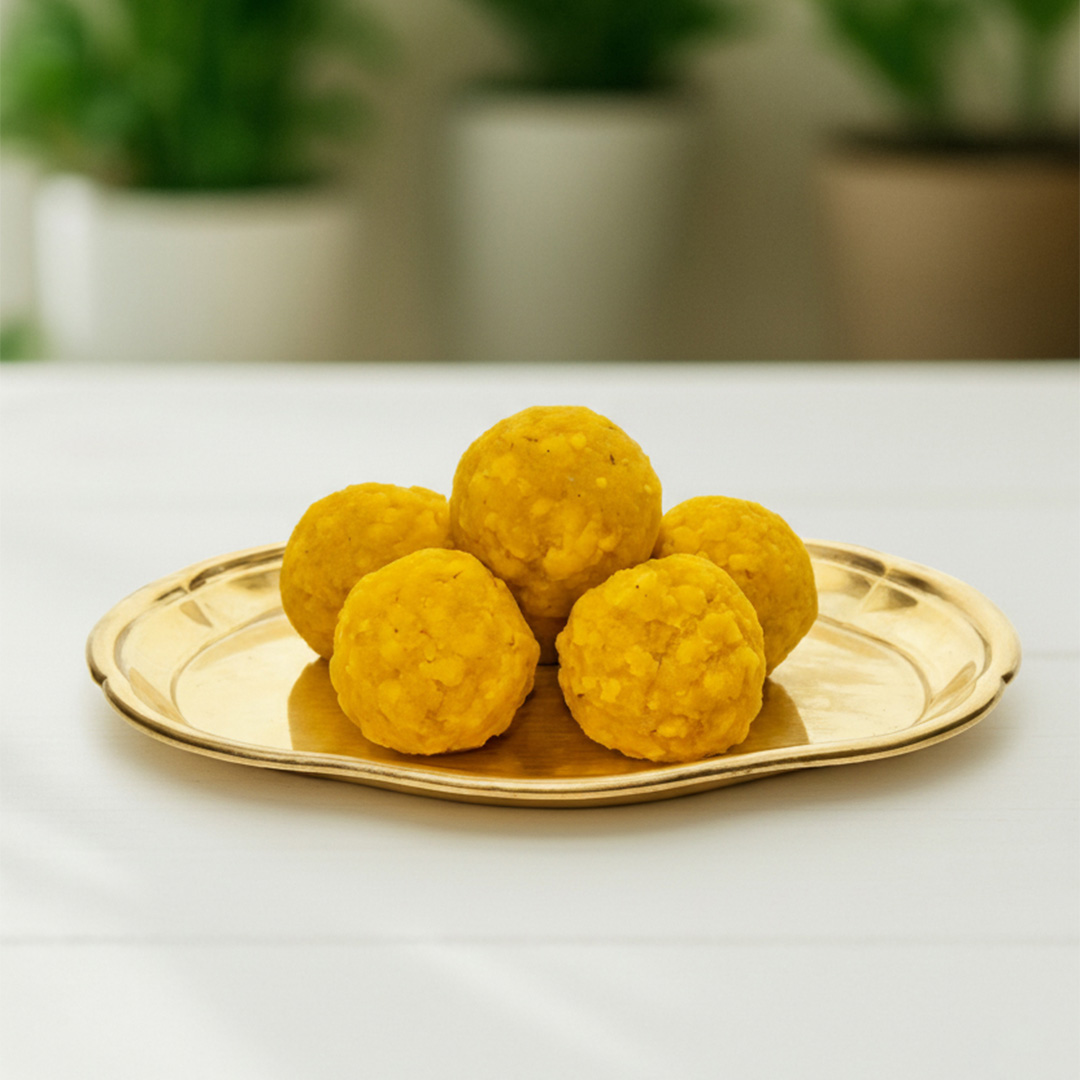 Traditional Indian Motichoor Ladoo