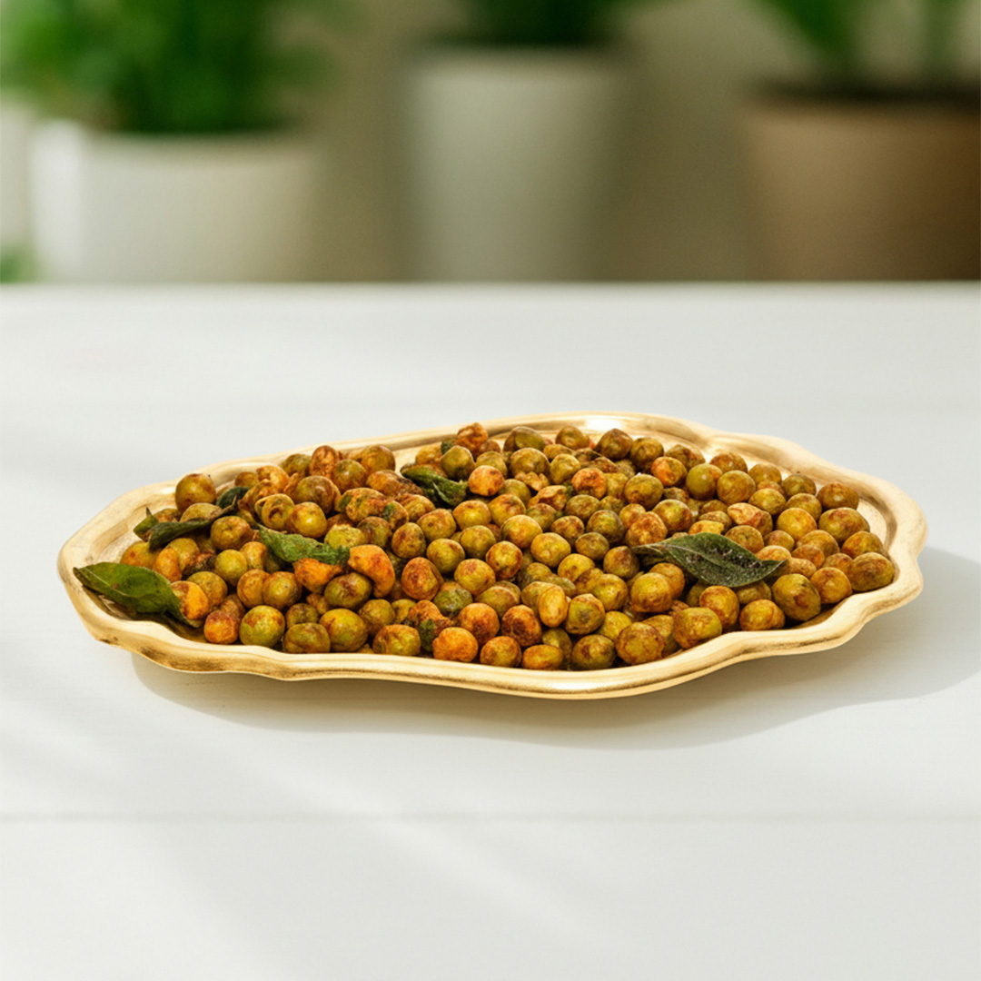 Spicy Roasted Peas