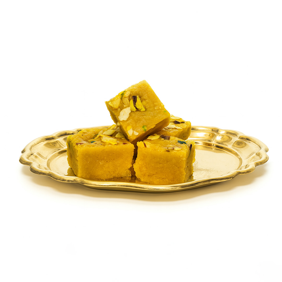 Traditional Indian Besan Barfi
