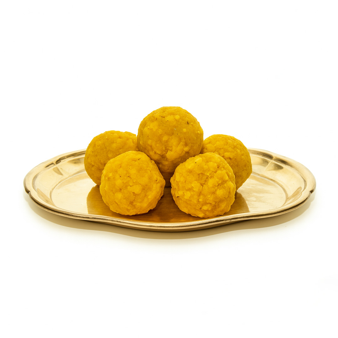 Traditional Indian Motichoor Ladoo