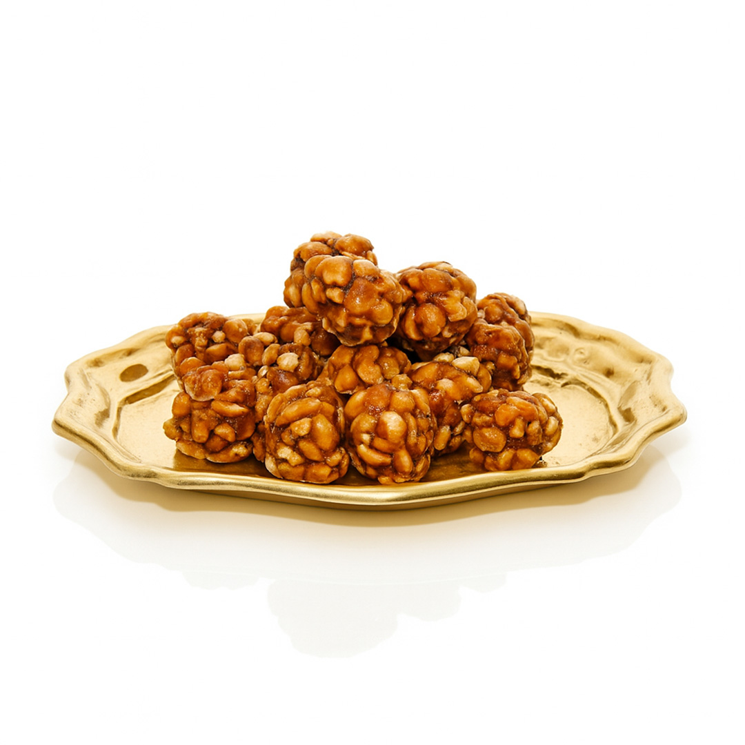 Traditional Peanut Brittle Balls