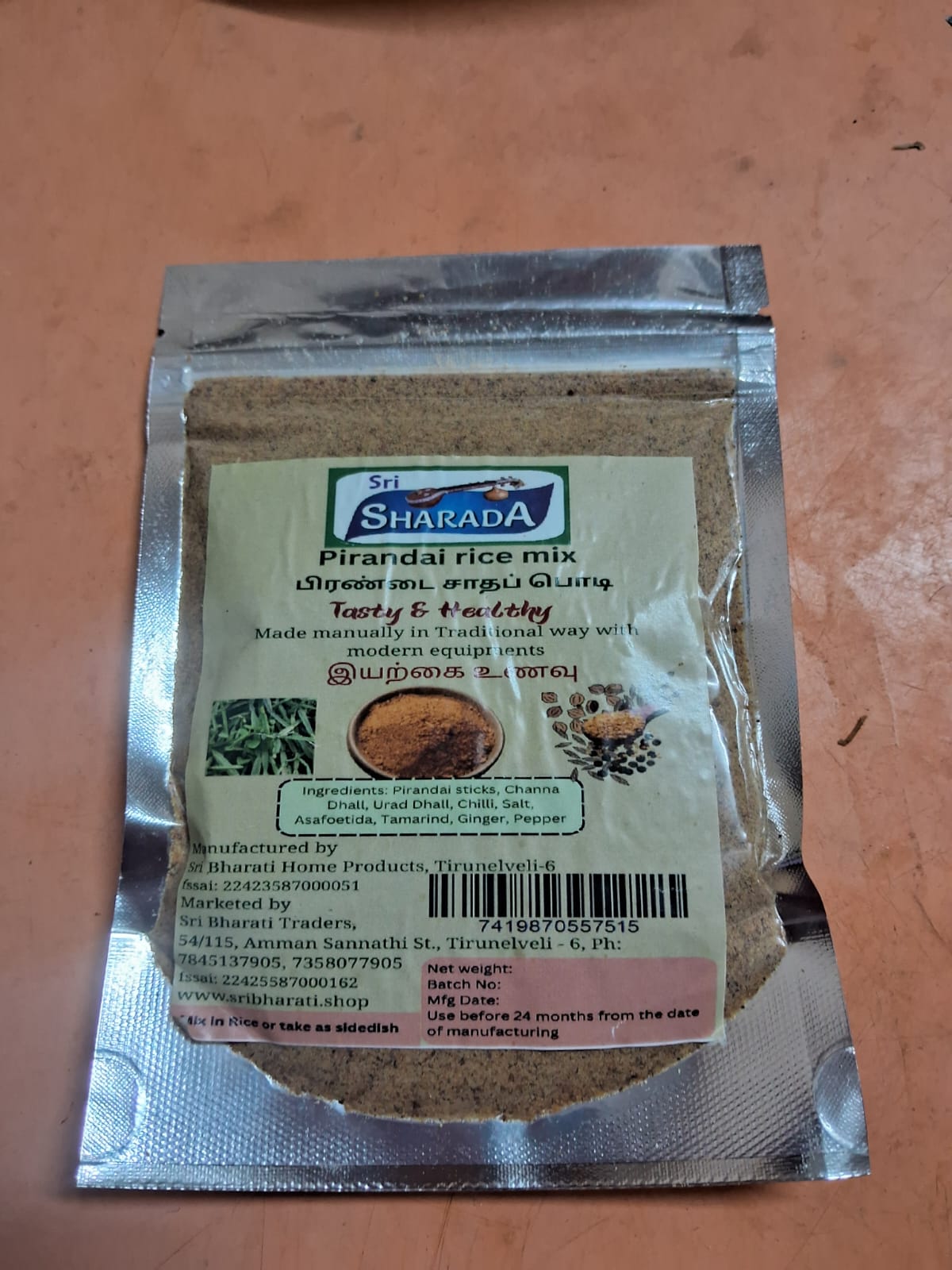 Pirandai Rice Mix