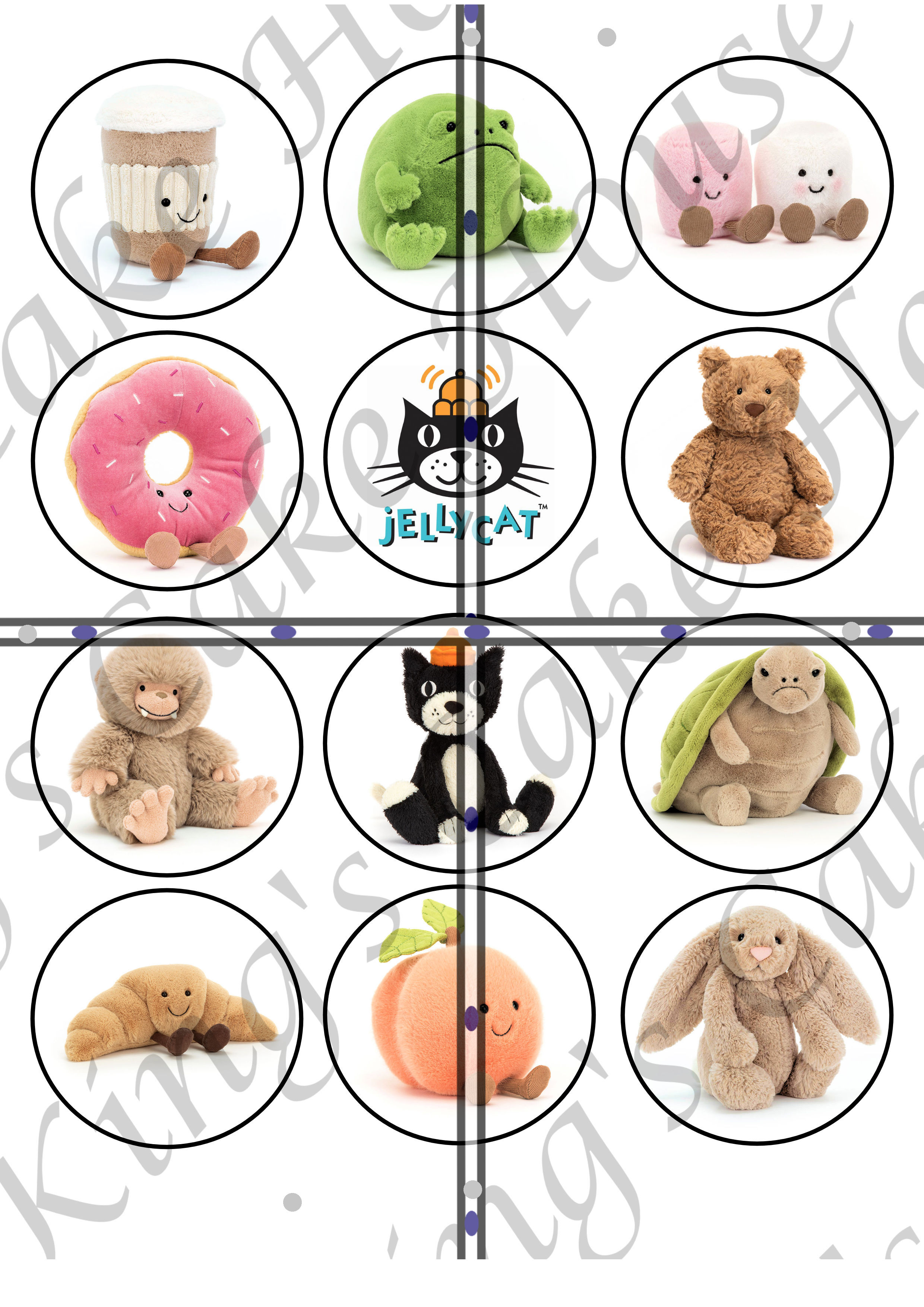 Jellycat Plush Edible Cupcake Toppers
