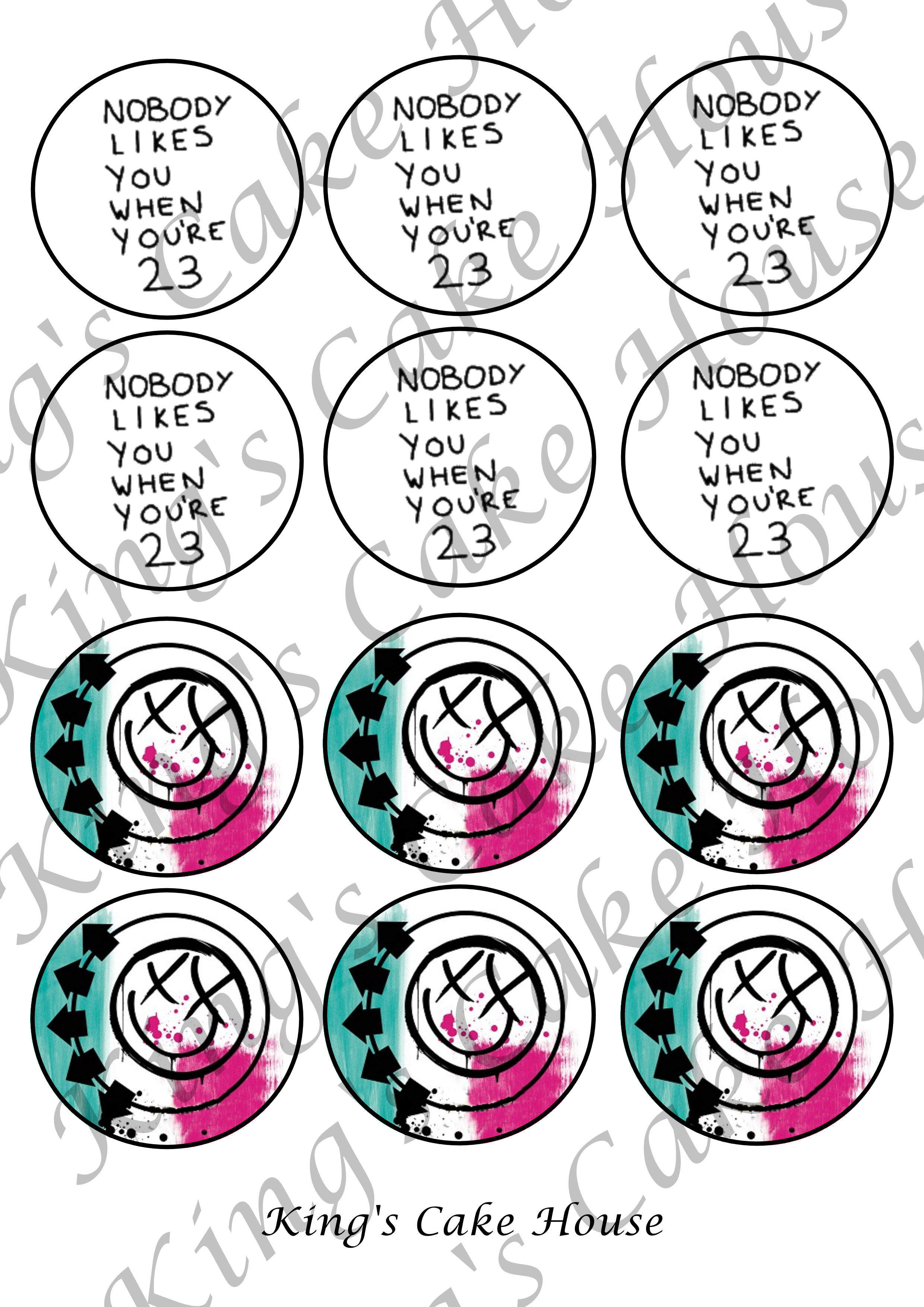Blink 182 Edible Cake Toppers