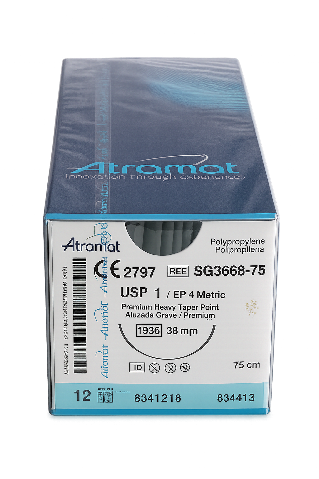 Sutura de polipropileno Atramat USP 1 SG3668-75