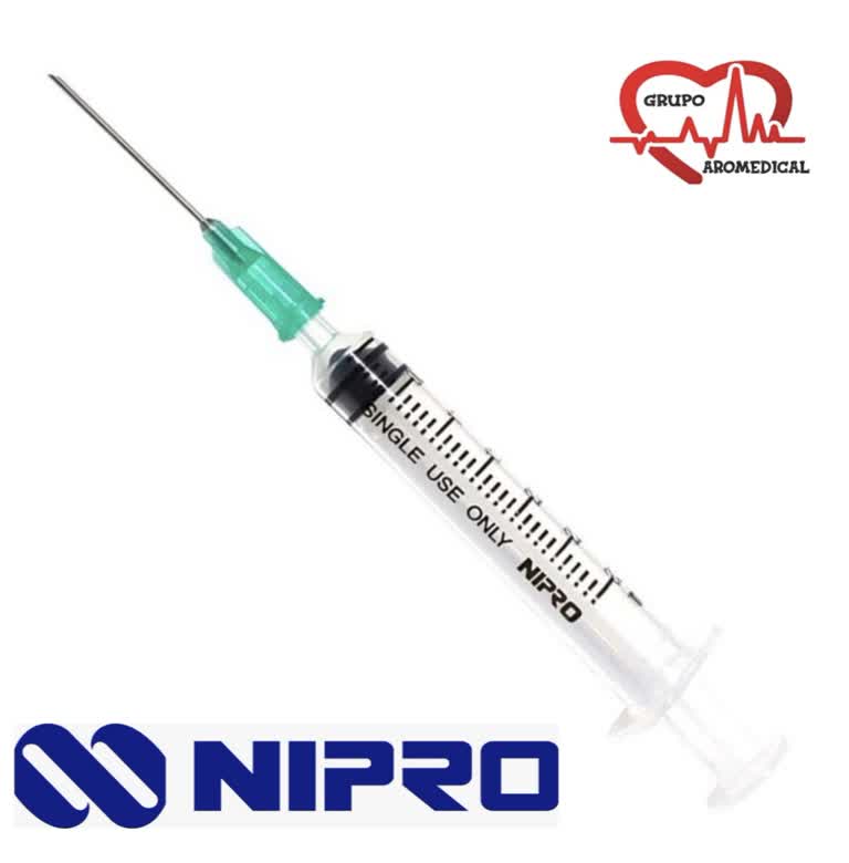 Jeringa desechable Nipro 5ml 21g c/100 