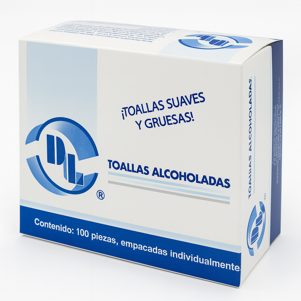 Toallas alcoholadas DL c/100