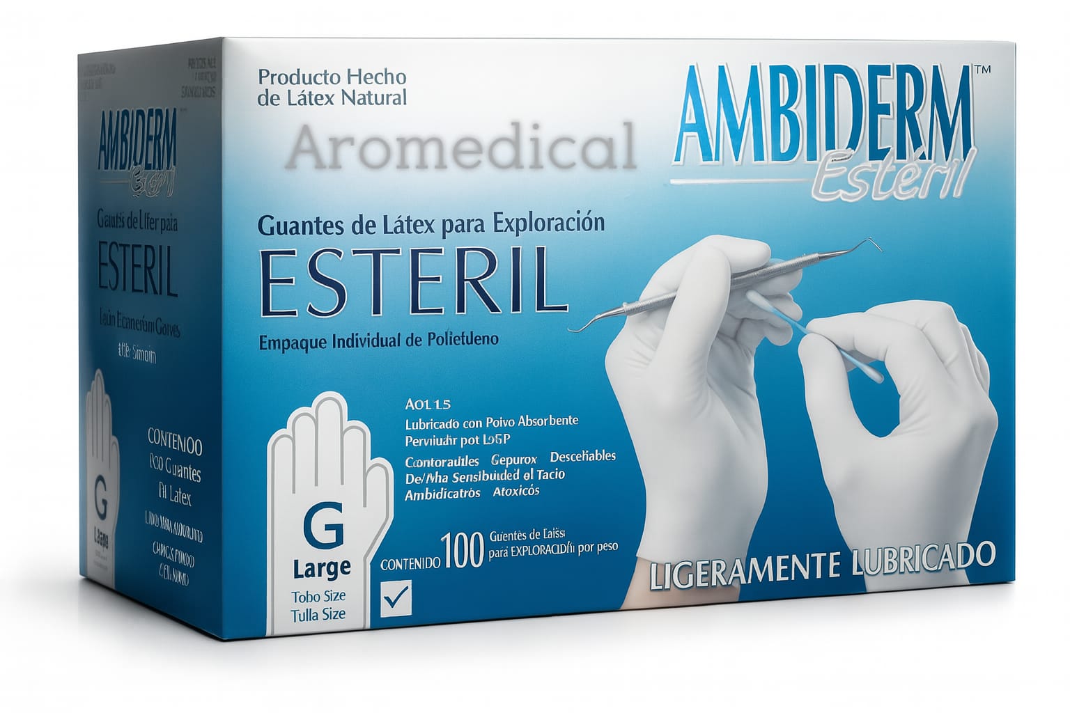 Guantes de látex Estériles Ambiderm
