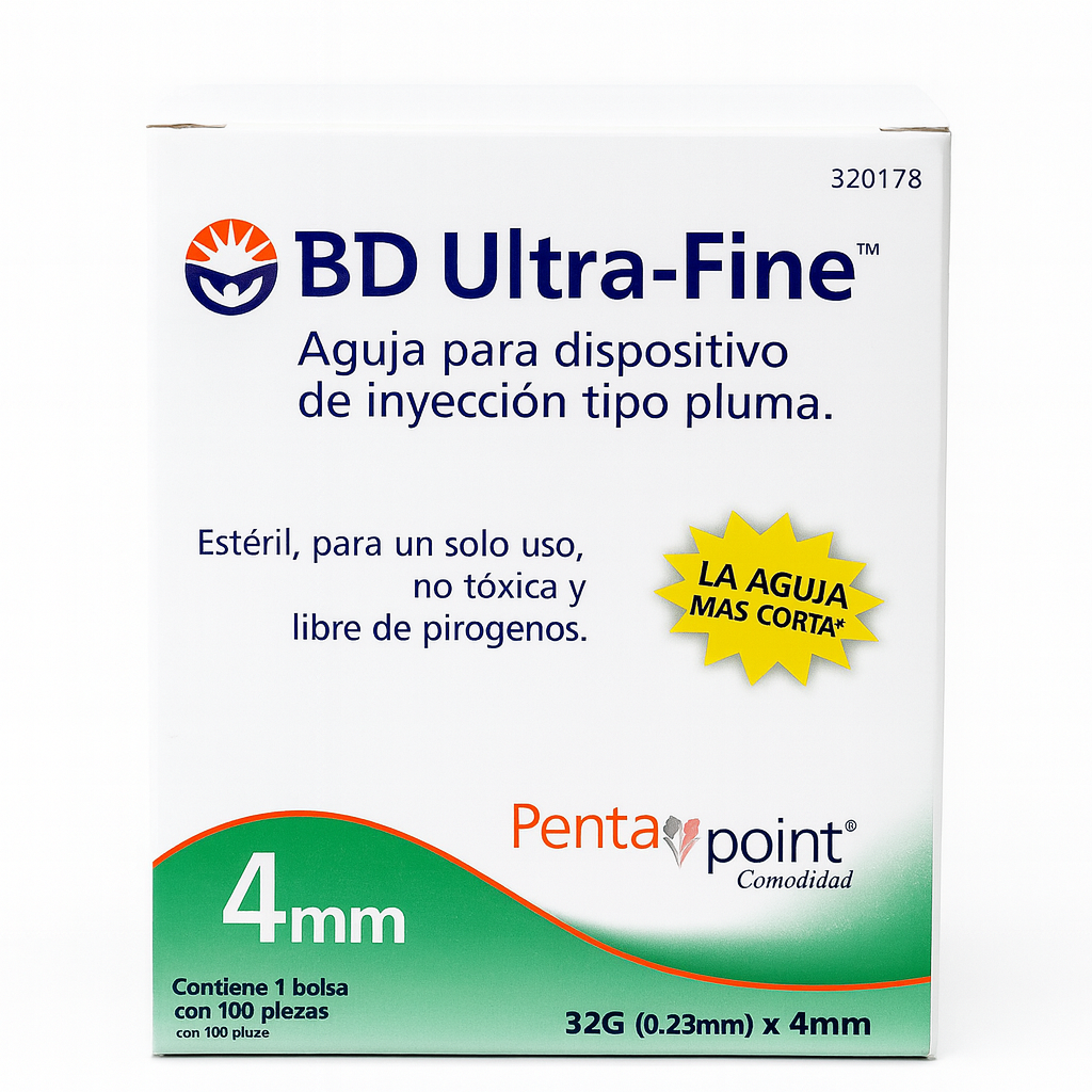 Aguja BD Ultra-Fine 4mm