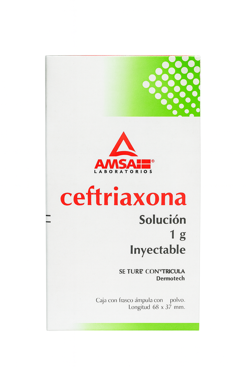 Ceftriaxona Amsa 1g 