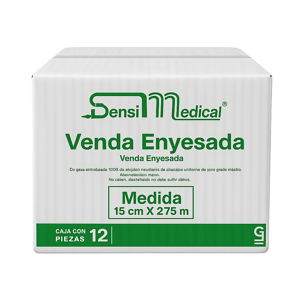 Venda enyesada 15 cm x 2.75 m 12 pz SENSIMEDICAL sensimedical