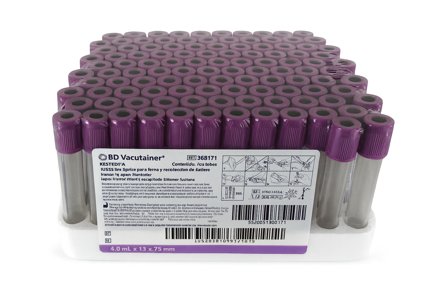 Tubo BD Vacutainer lila ref. 368171