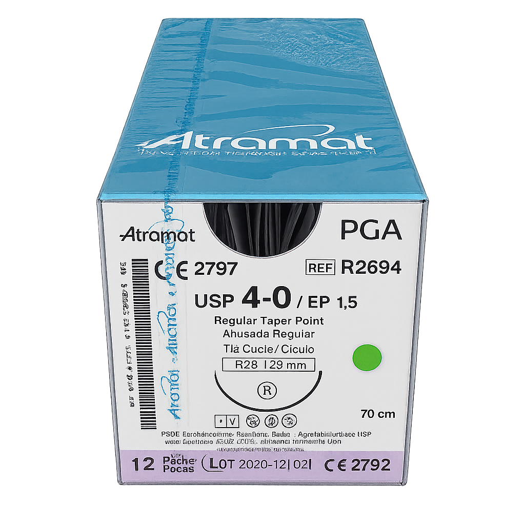 Sutura PGA 4-0 Atramat R2694 26MM