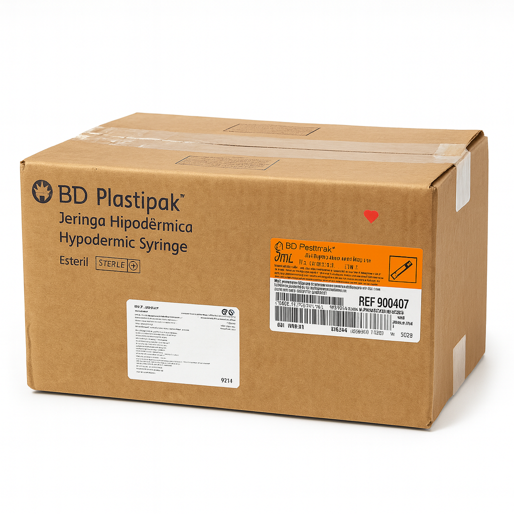Caja de jeringas BD Plastipak 3ml 21G 1/2