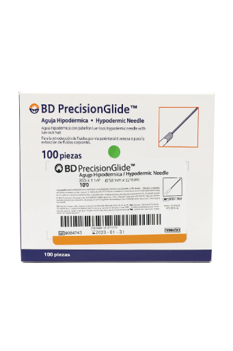 BD PrecisionGlide Aguja Hipodérmica 25G x 1 1/4