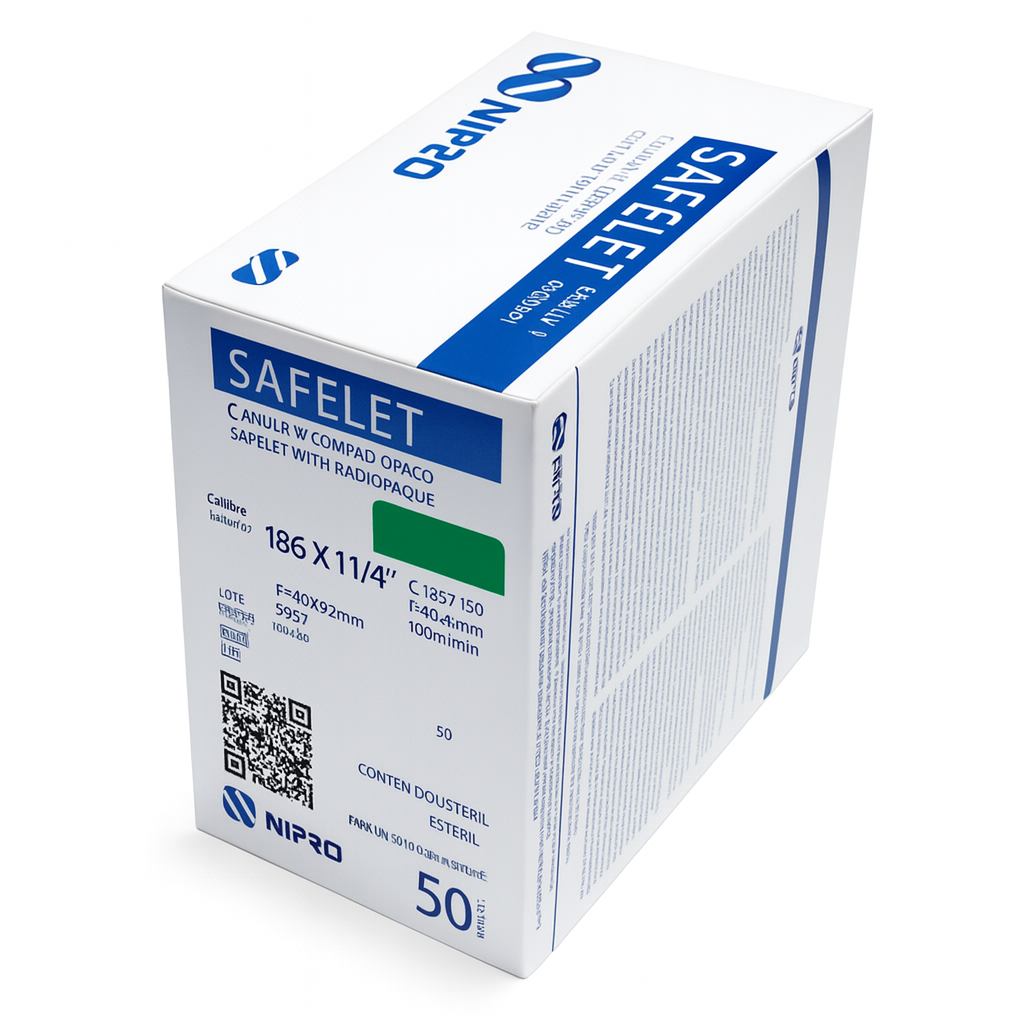 Nipro SAFELET cateter 18G x 1 1/4"