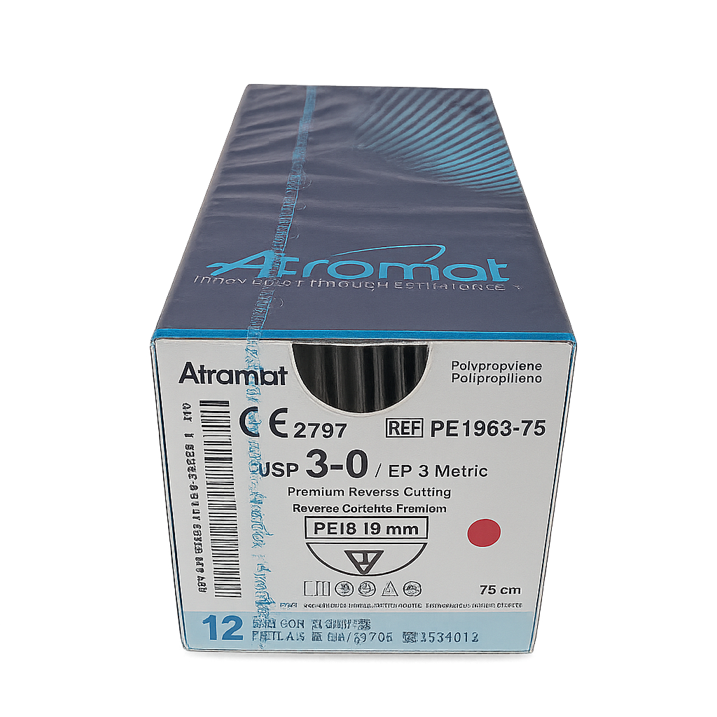 Sutura Atramat 3-0 Polipropileno PE1963-75 19MM