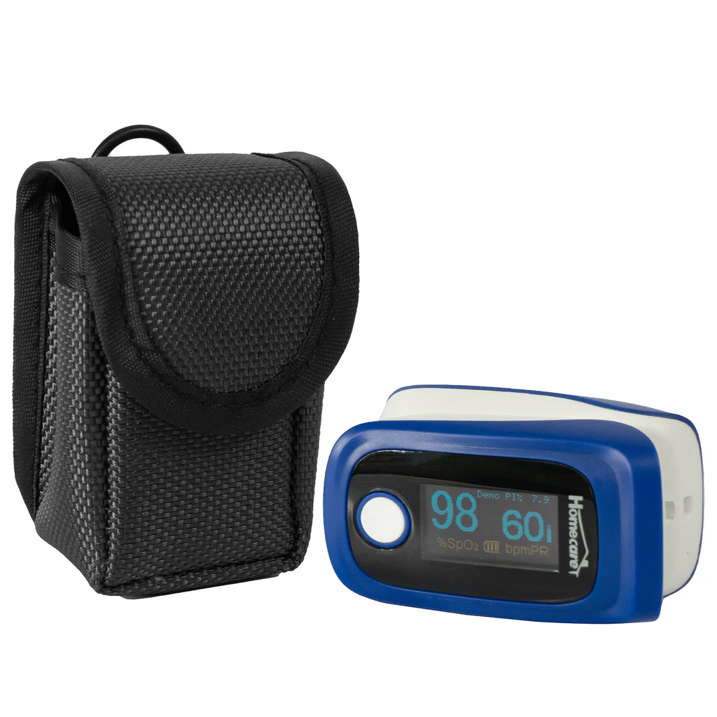 Oxímetro de pulso digital Home Care colores variados con estuche