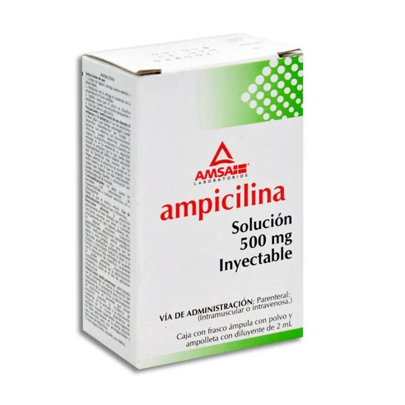 Ampicilina 500 mg Inyectable Amsa