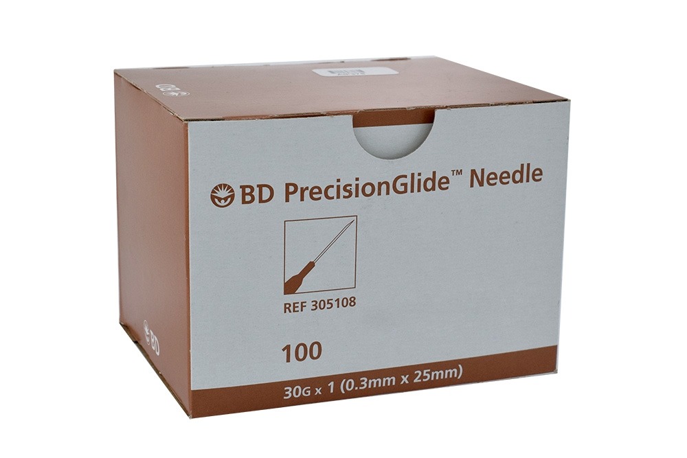 Agujas BD PrecisionGlide 30G