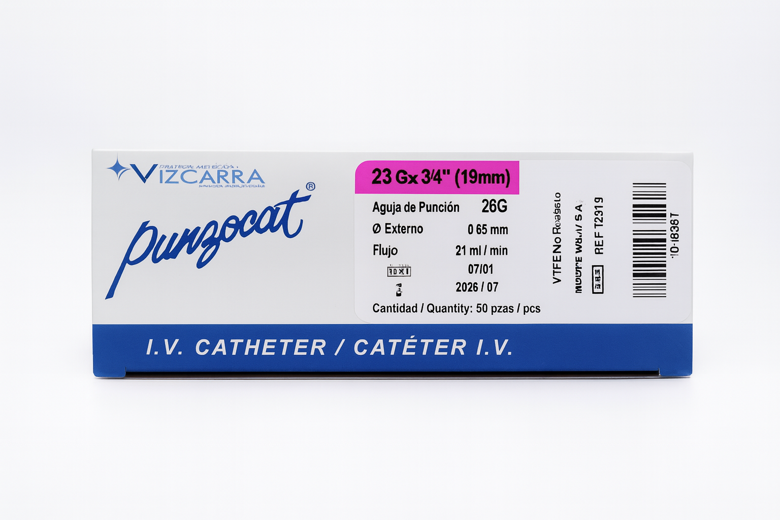 Catéter I.V. Punzocat 23G 3/4