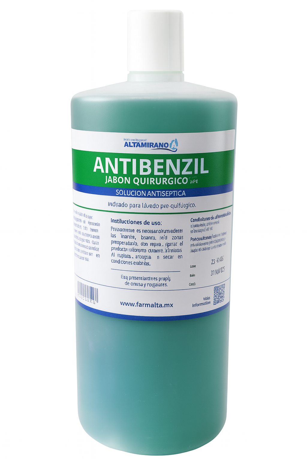 Antibenzil Jabón Quirúrgico Altamirano 1 litro