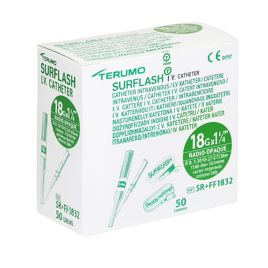 Catéter intravenoso Surflash 18G X1 1/4 C/50