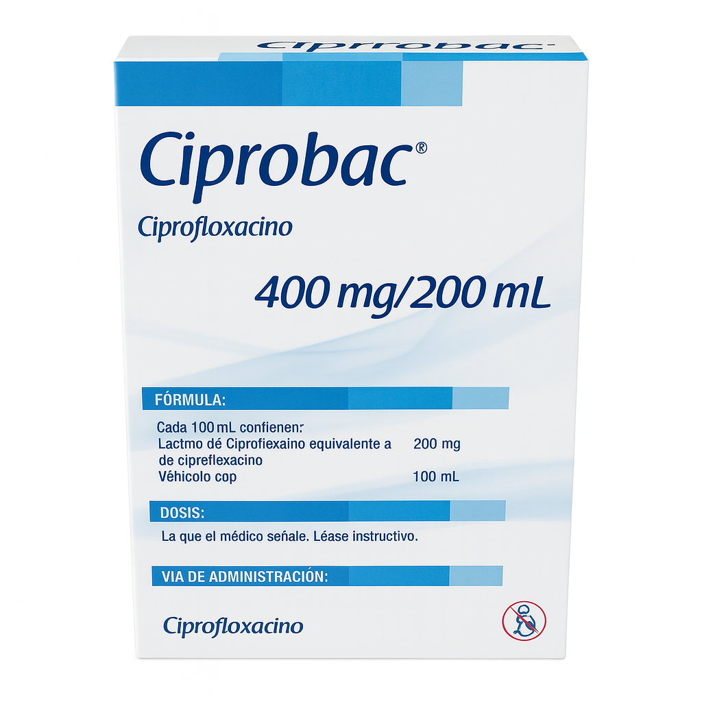 Ciprobac Ciprofloxacino 400 mg Pisa