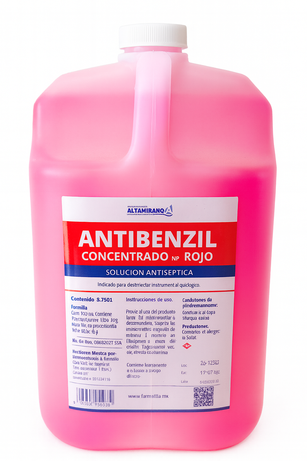 Antibenzil concentrado rojo 3.750 Litros Altamirano
