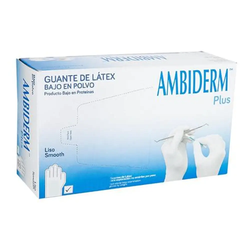 Guantes de látex Ambiderm Plus Tallas CH - M - G