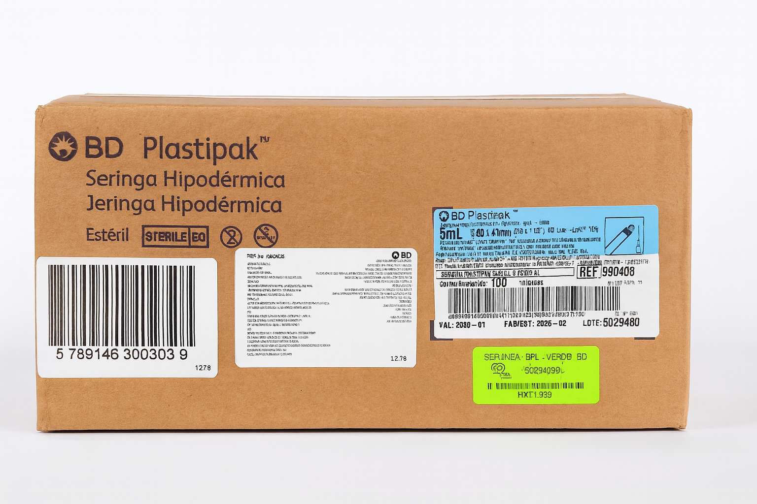 Jeringa Hipodérmica BD Plastipak 5ml