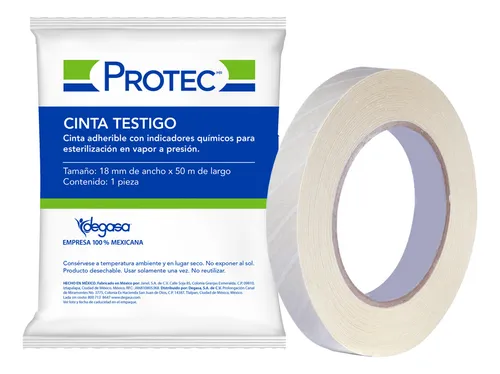Cinta Testigo Protec Vapor 18mm de ancho x 50m de largo c/1 pieza