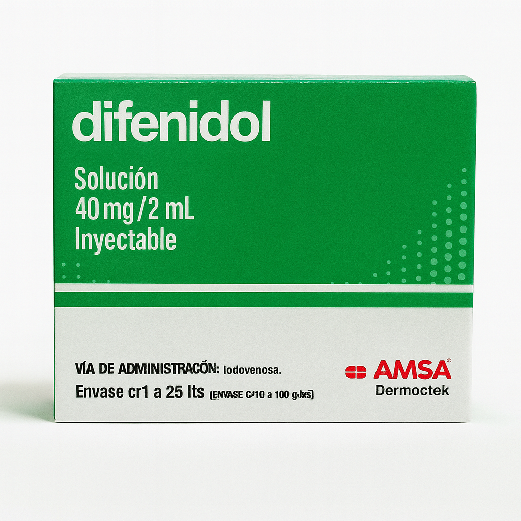 Difenidol solución inyectable 40mg/2ml