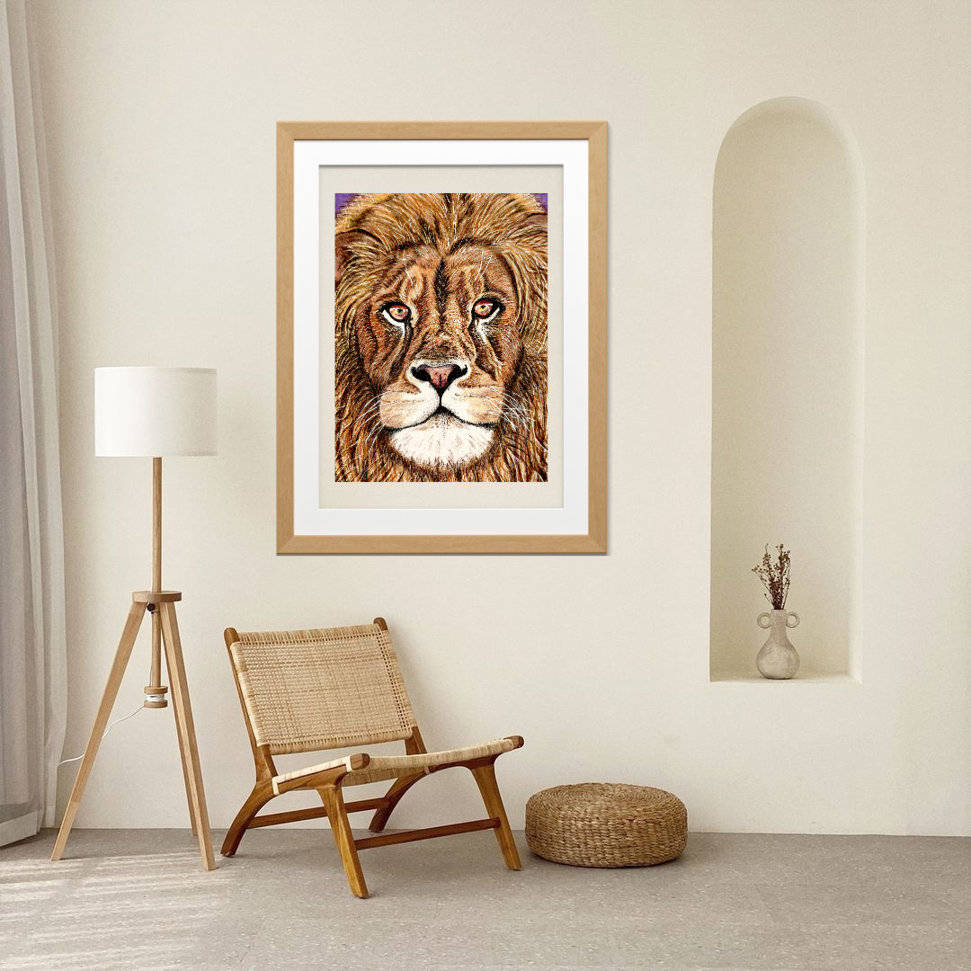 "Bold as a Lion" Print