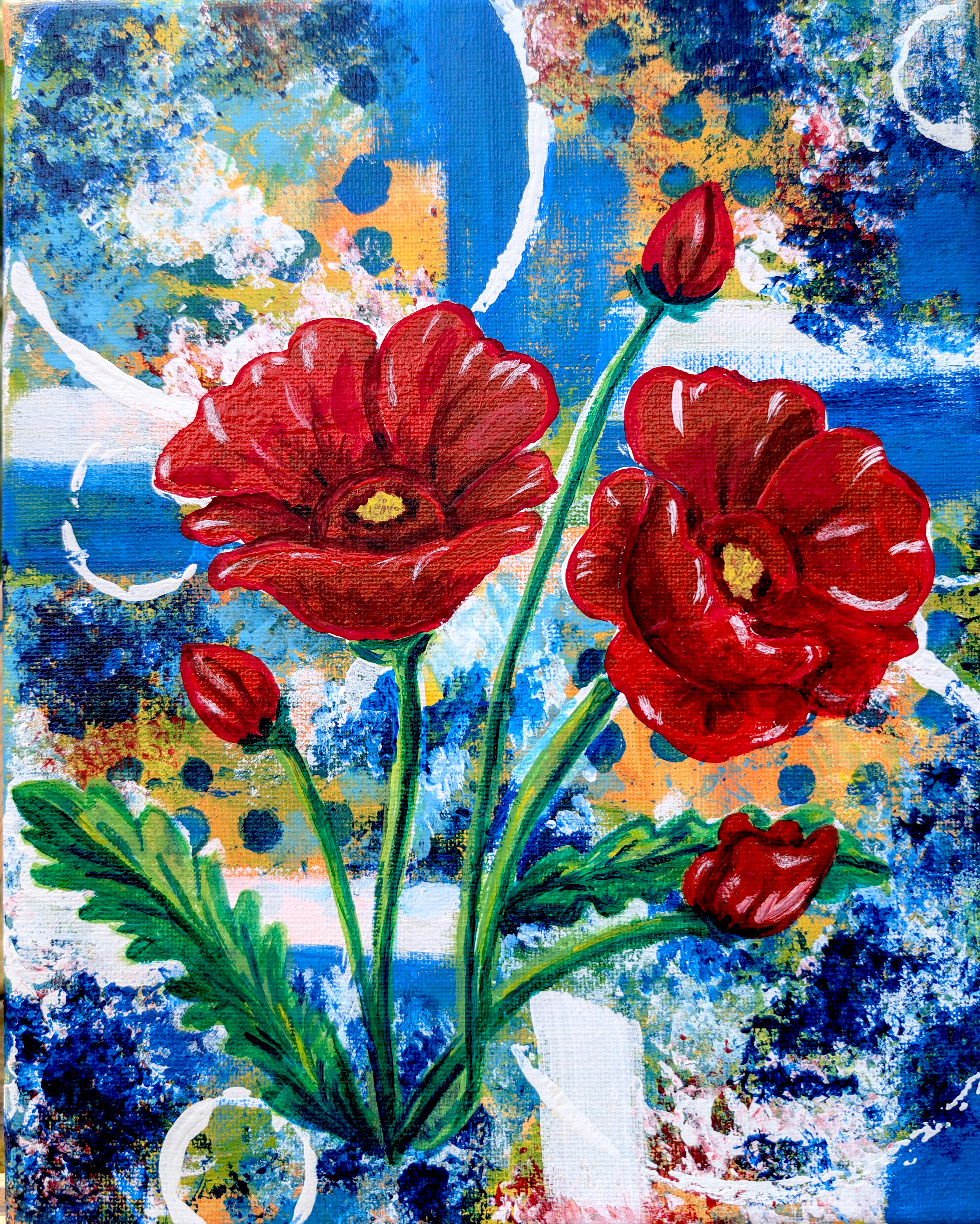 Colorful Poppies Print