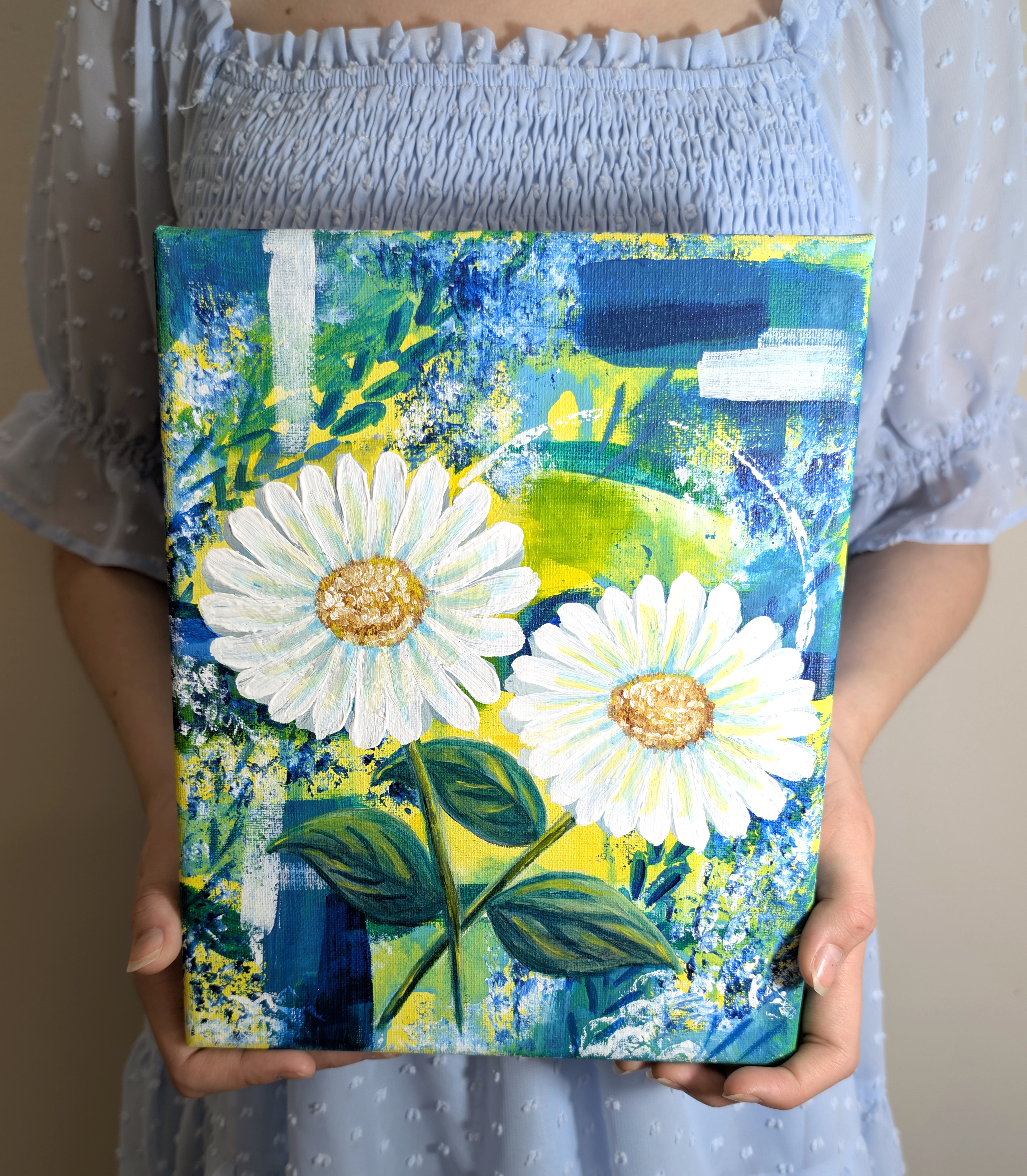 "Daisies" Original Painting -8X10