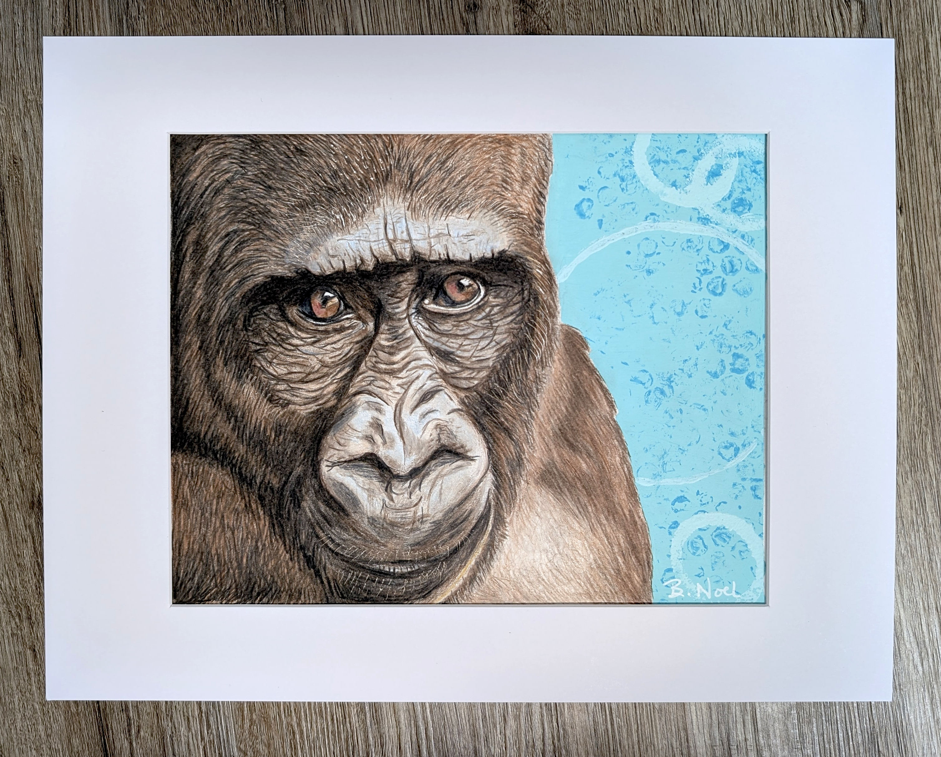 Gorilla Original 11x14 Matted to 8x10