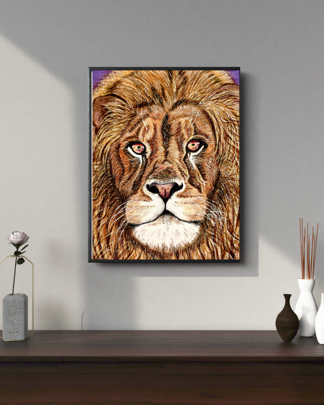 "Bold as a Lion" Print