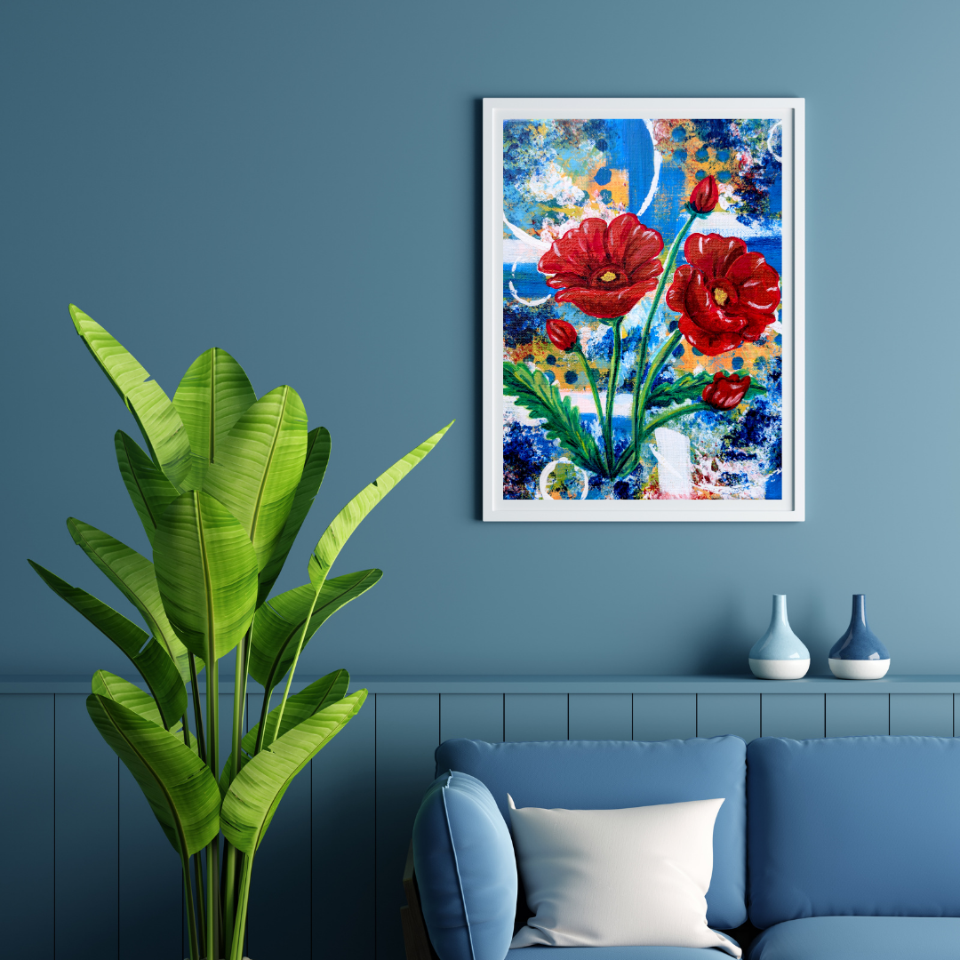 Colorful Poppies Print