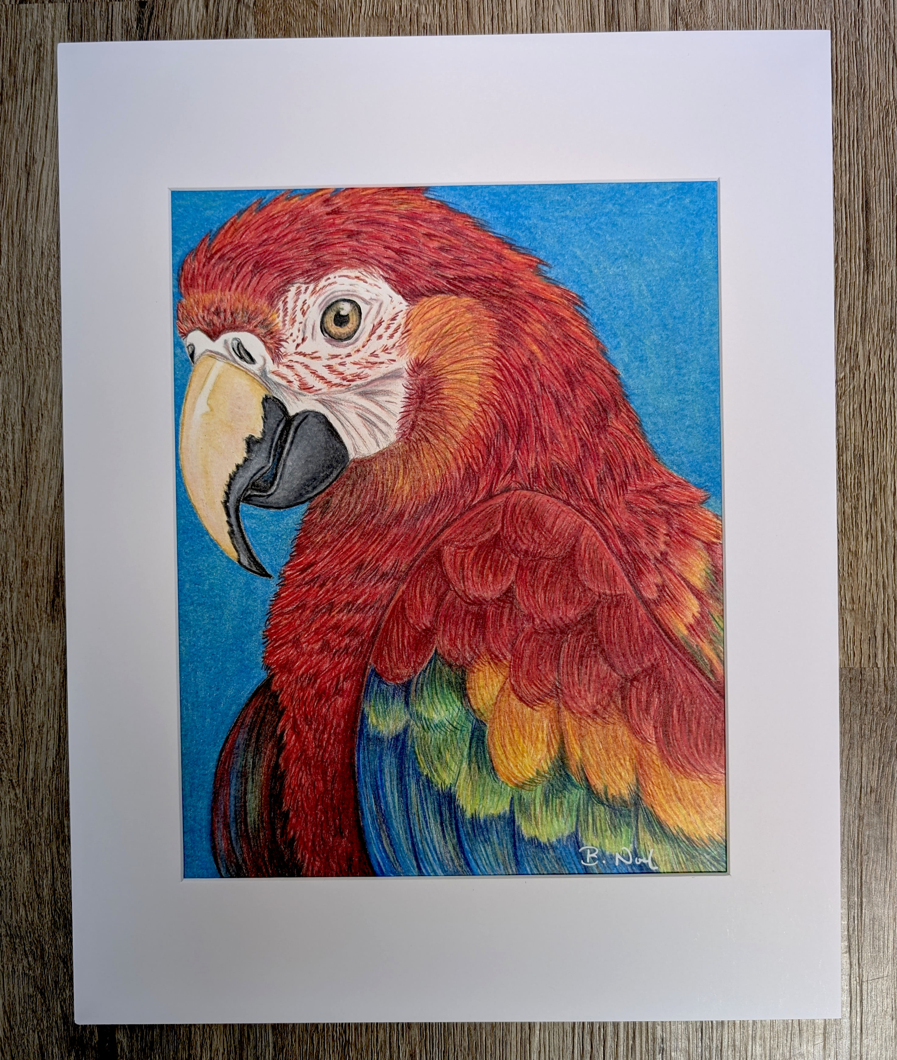 "Joyful Noise" Original 11x14 Matted to 8x10