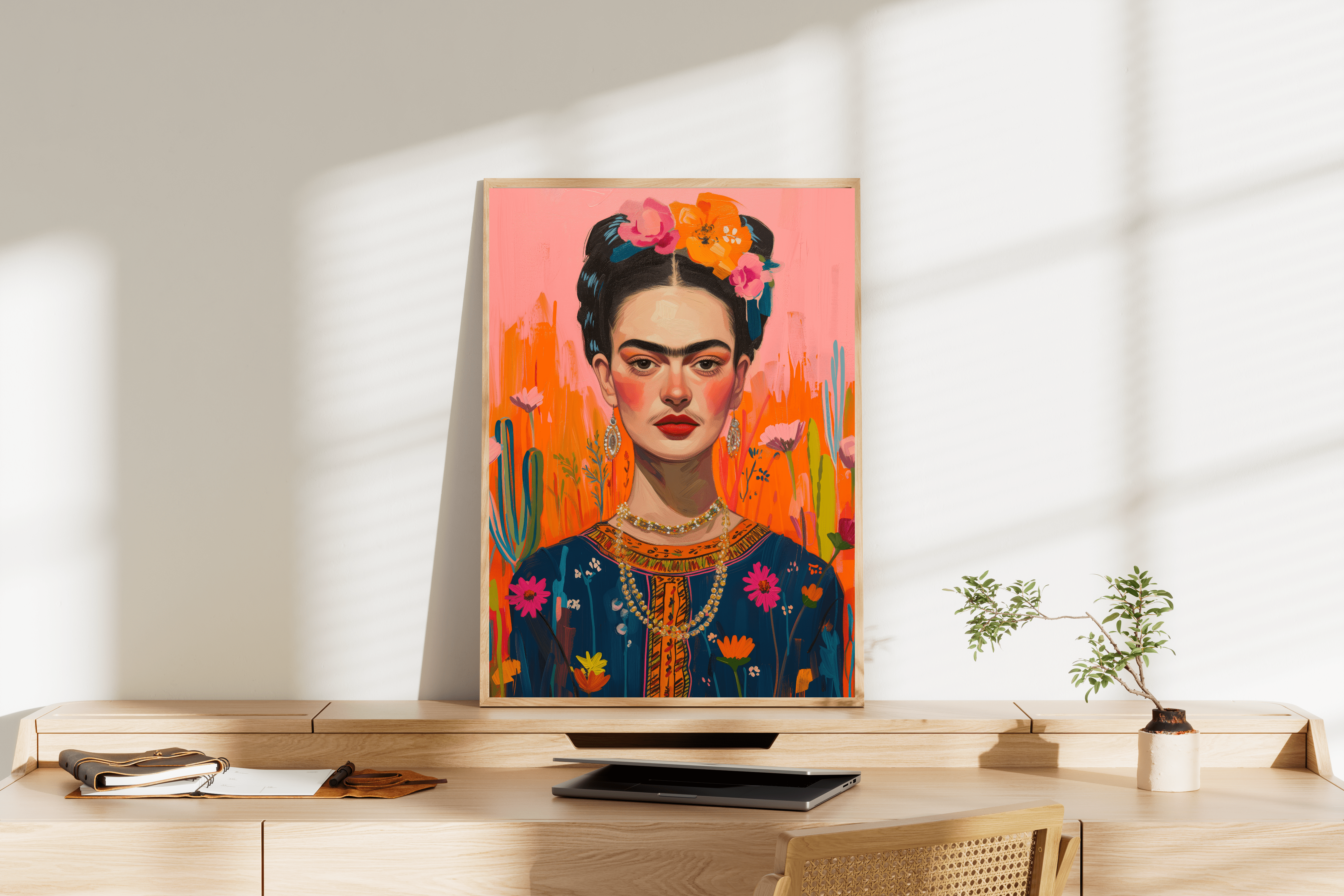 Güçlü Kadın Sanatı | Frida Kahlo Posteri/Çerçevesiz