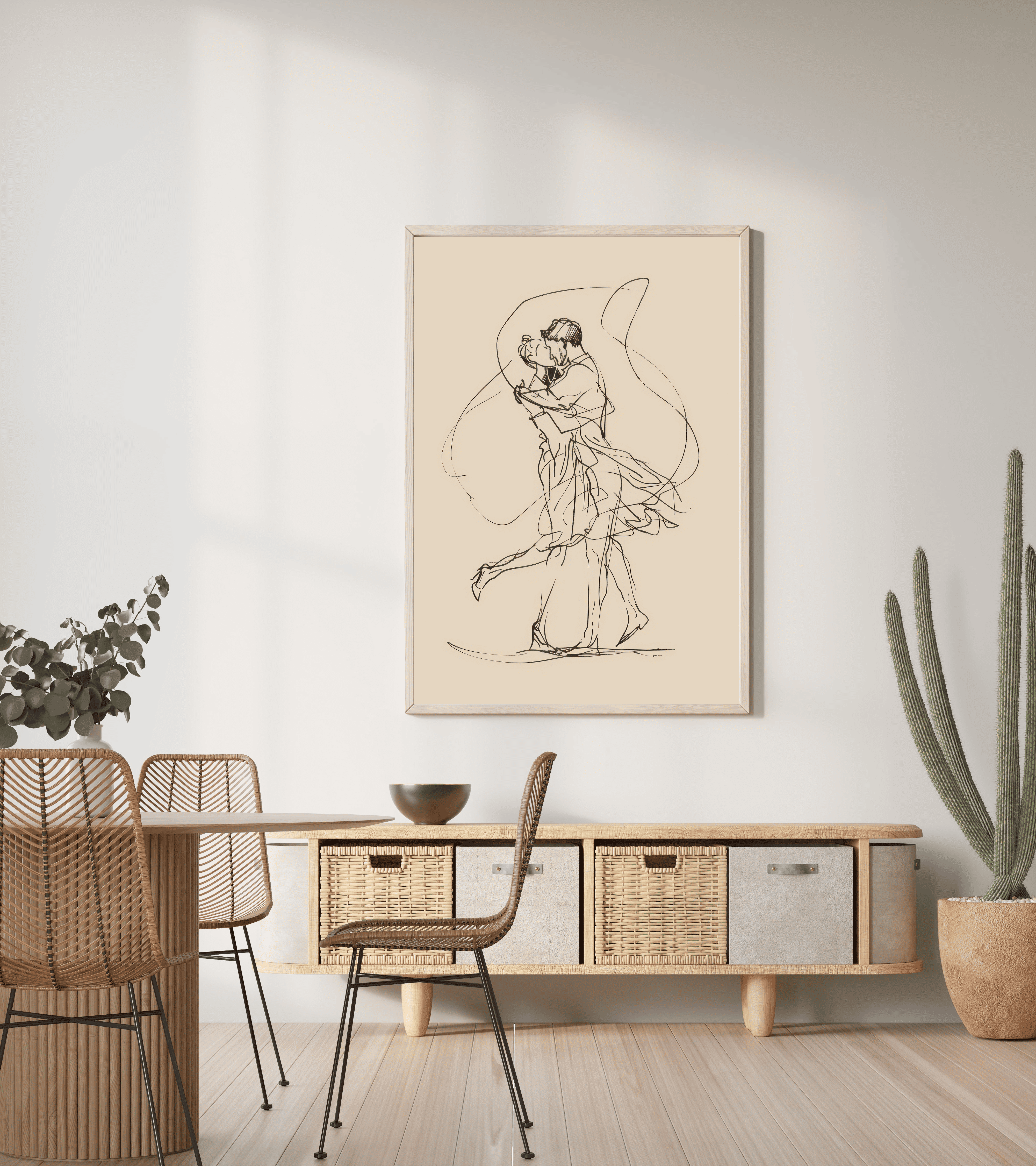 Romantik Sanat Posteri | Aşk ve Dans Sanatı/Çerçevesiz