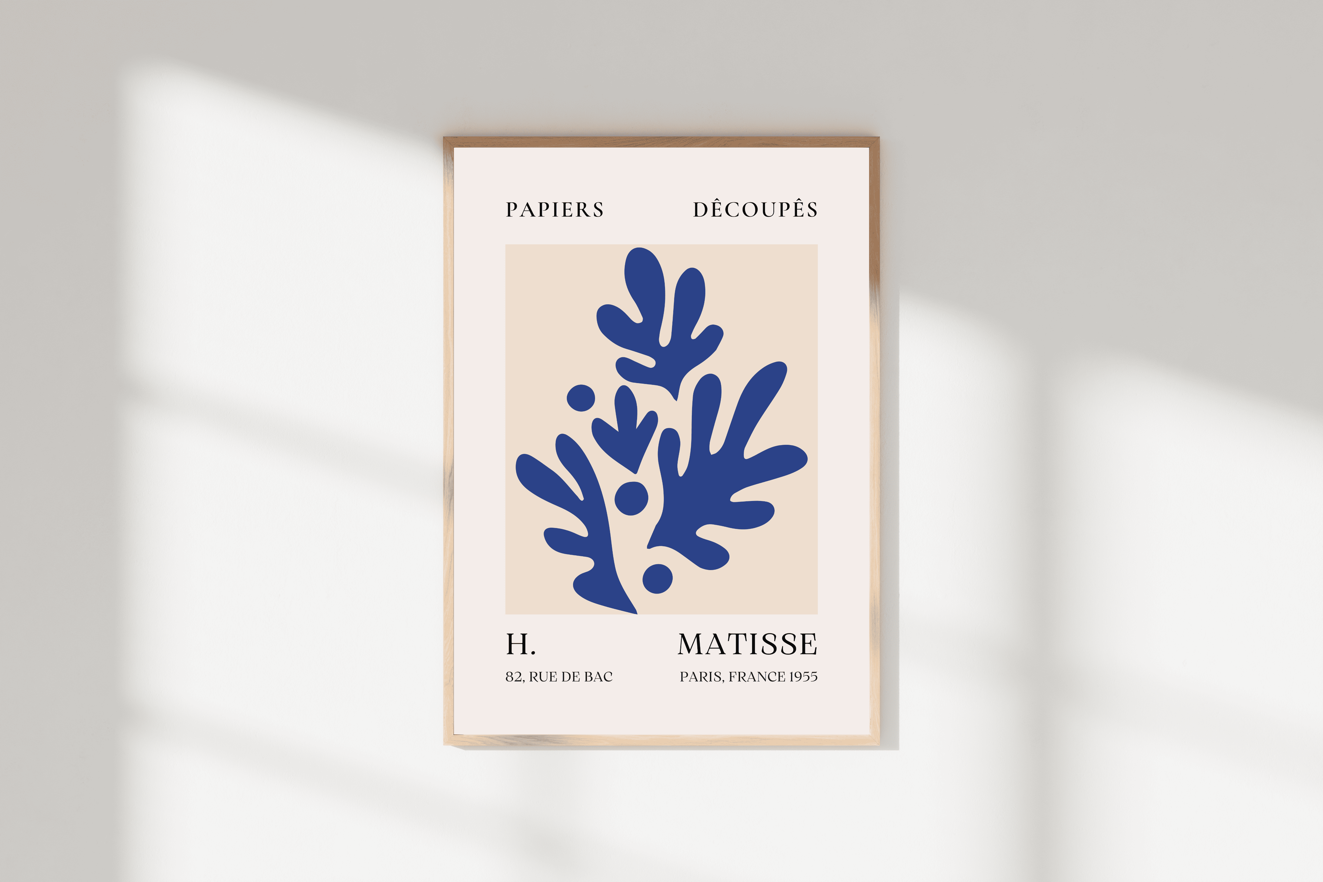 Henri Matisse "Papiers Découpés" Posteri | Mavi Bitki Formu/Çerçevesiz