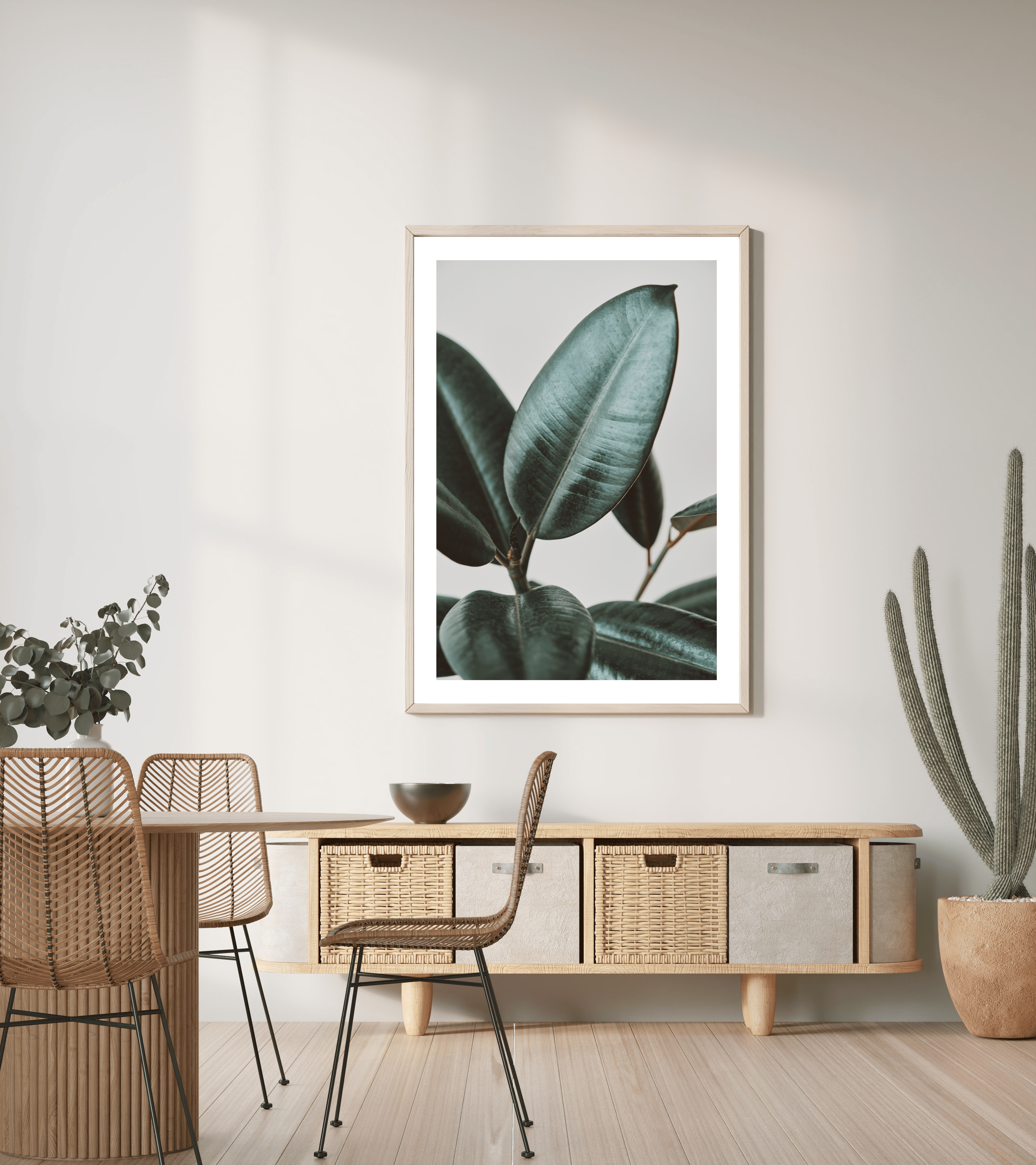 Botanik Sanat | Ficus Elastica Posteri/Çerçevesiz