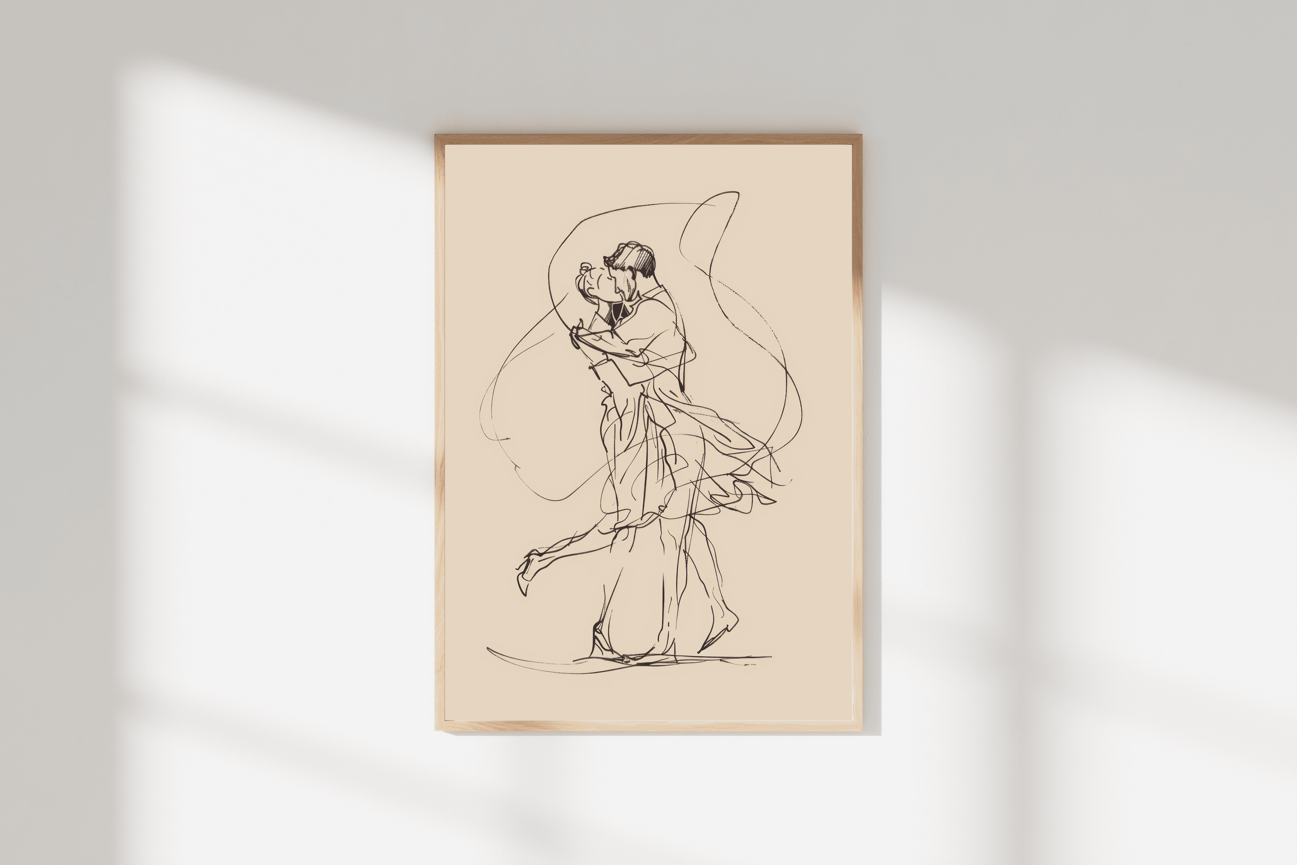 Romantik Sanat Posteri | Aşk ve Dans Sanatı/Çerçevesiz
