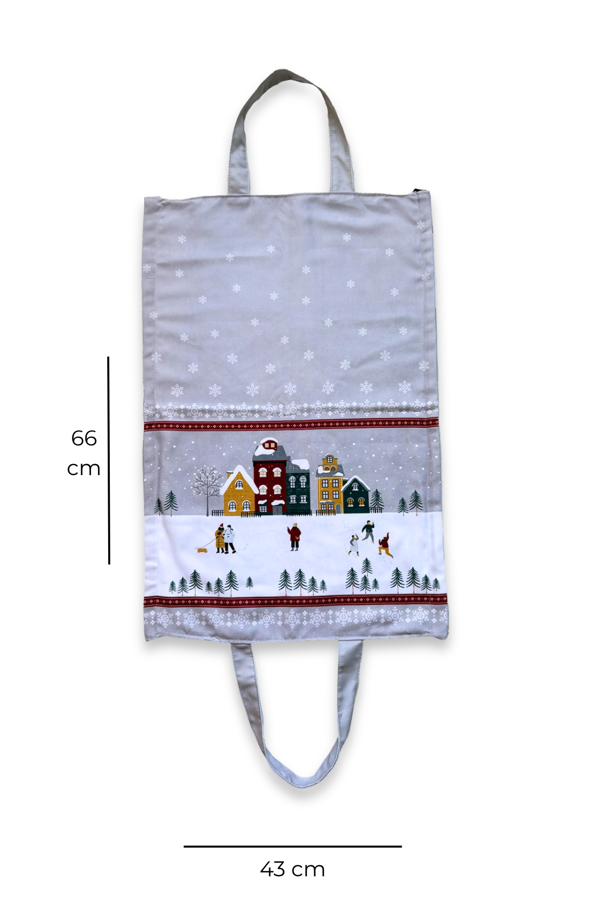 Şık ve Pratik Çok Amaçlı Taşıma Çantası/Market,Tencere,Tepsi,Borcam,Piknik - Kış Neşesi