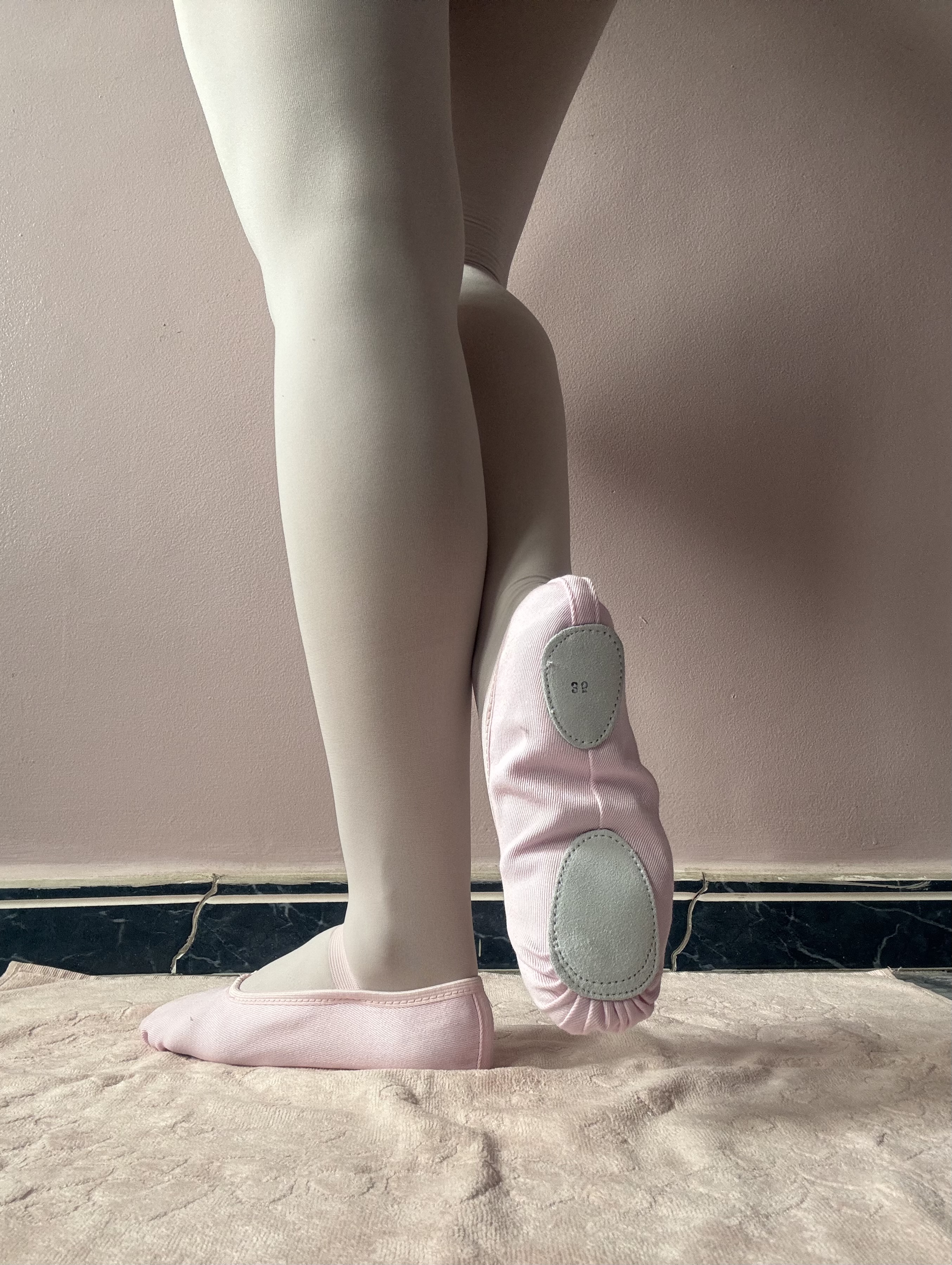 Sapatilhas de balé ovinho rosa