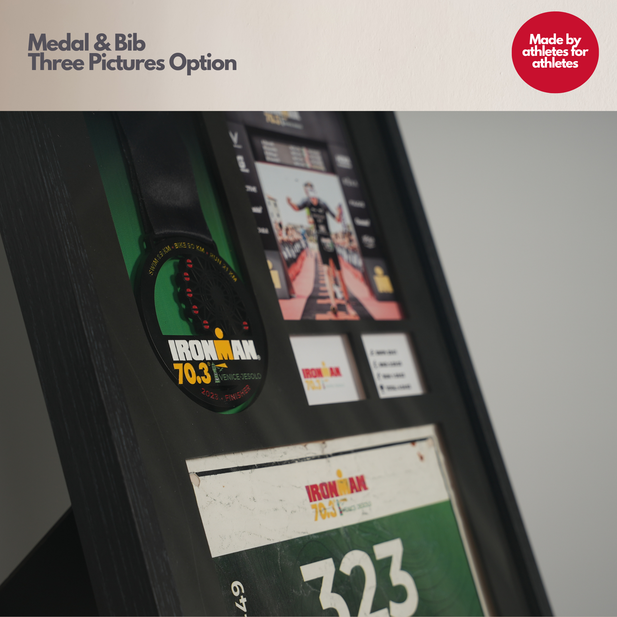 Medal Frame with three pictures