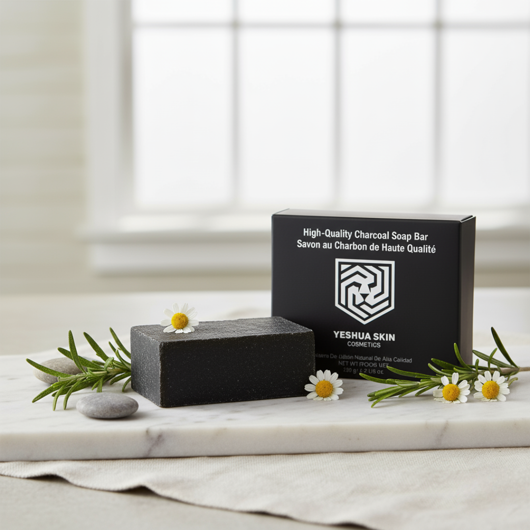 YESHUA Skin Charcoal Natural Soap Bar