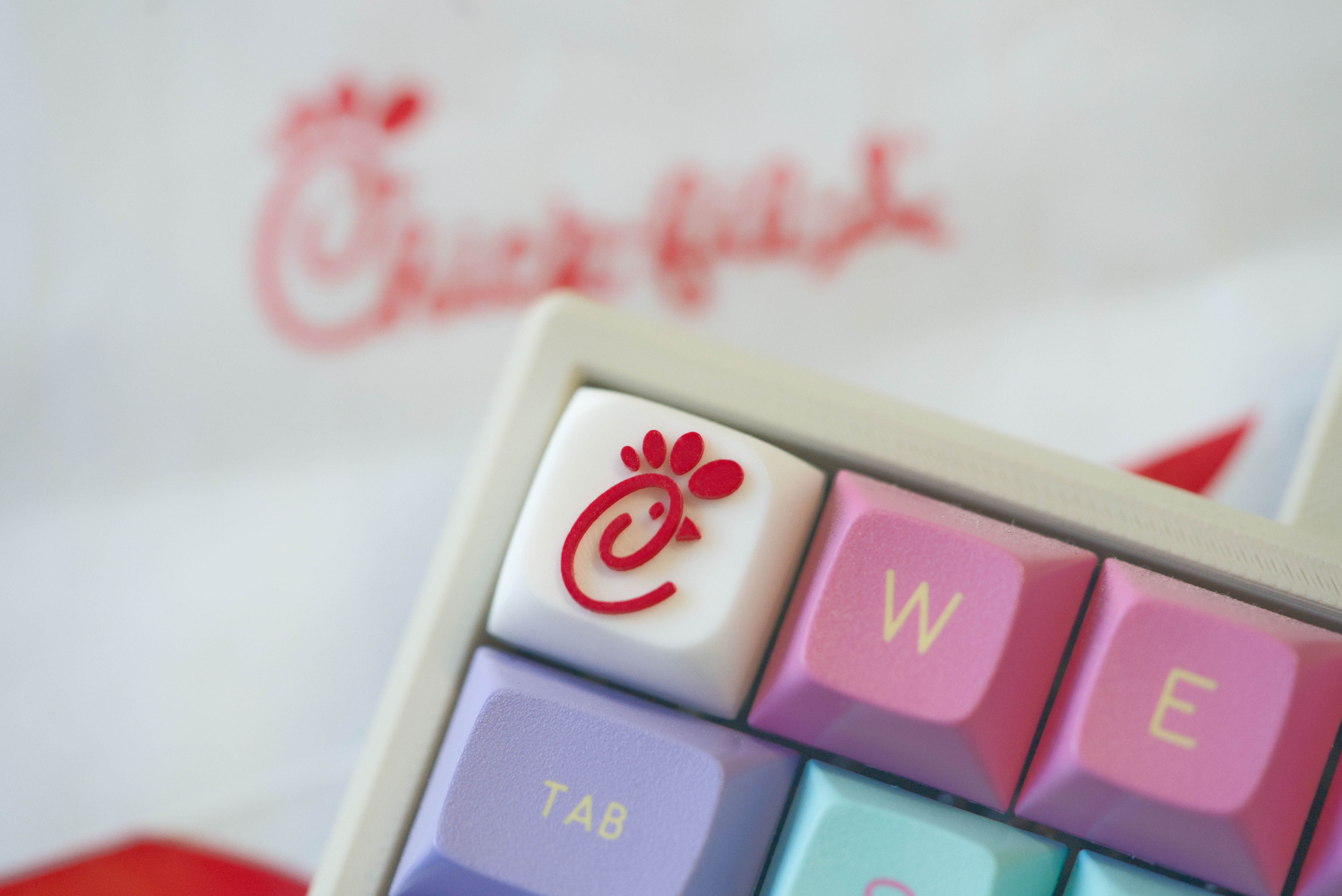 Chick-fil-A Logo Keycap